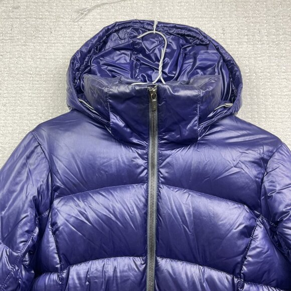 Columbia Down Puffer Quilted Jacket Winter Hooded Omni-Heat Purple Women's XS - Picture 2 of 16